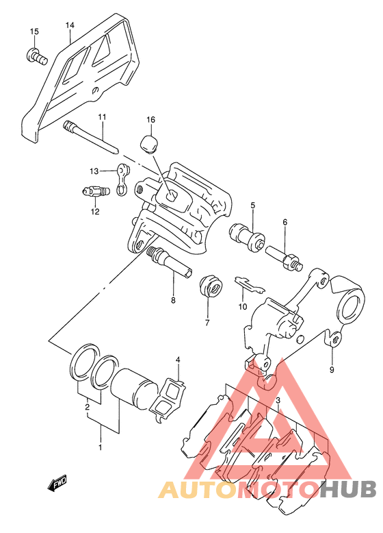 Задний суппорт