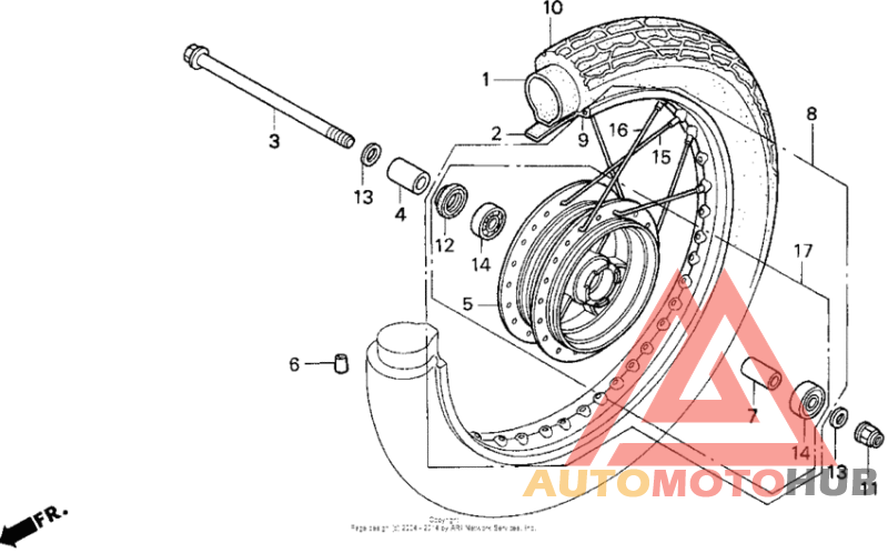 Переднее колесо