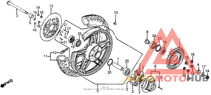 Переднее колесо