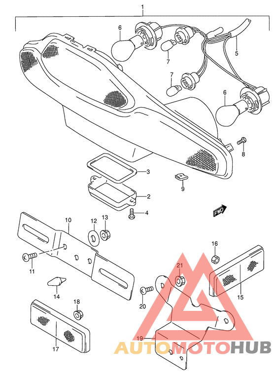 Задний фонарь