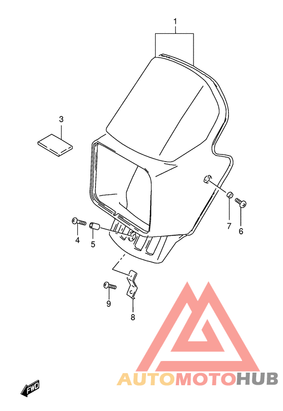 Headlamp cover  front fender