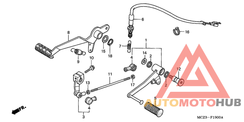 Brake pedal assy
