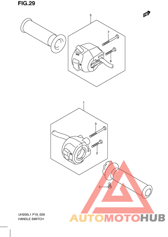 Рулевой переключатель