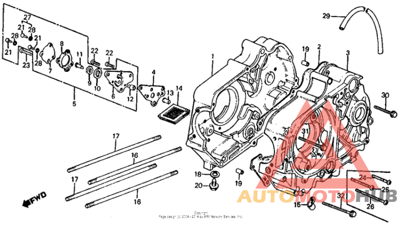 Crankcase oil pump