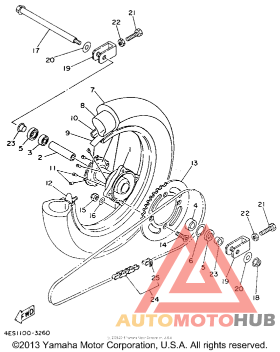 Переднее колесо
