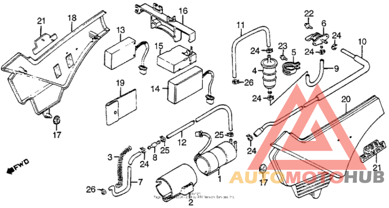 Side cover + fuel pump