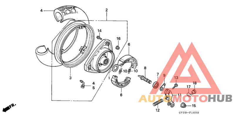 Rear wheel complete assy