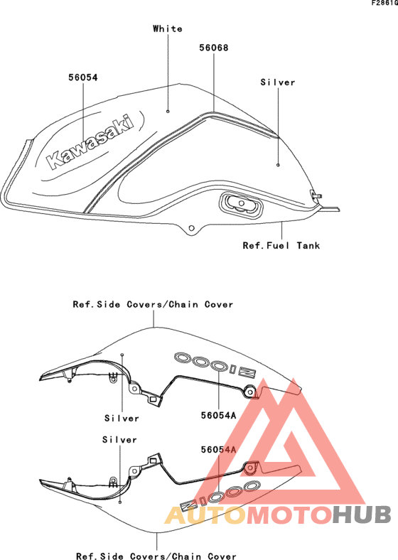 Decals(white/silver)(b9f)