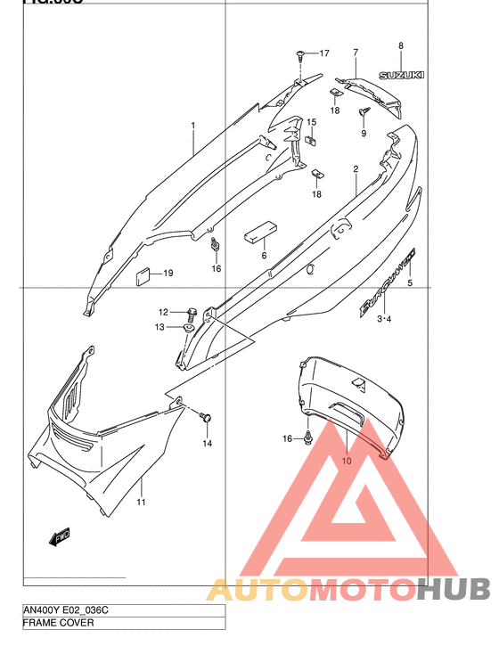 Обтекатель задний