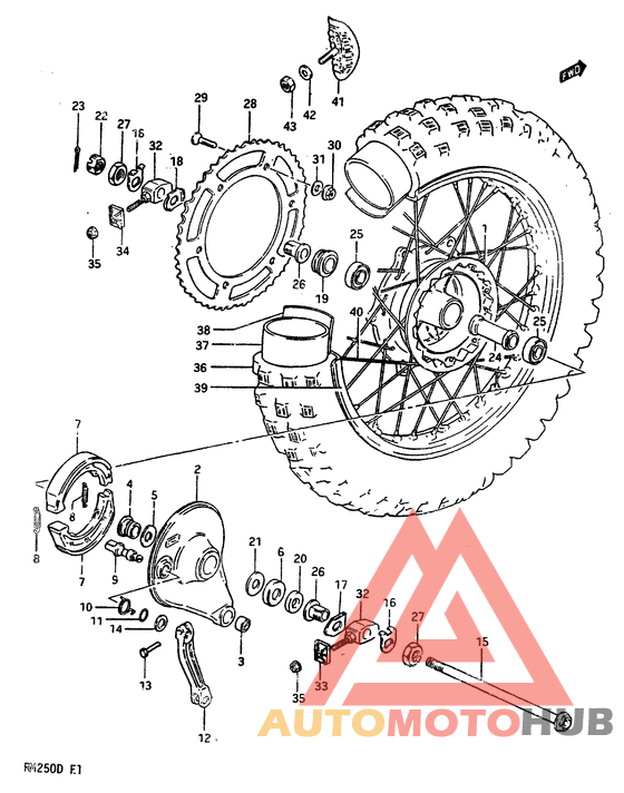 Заднее колесо model