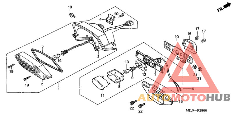 Taillight unit ass`y