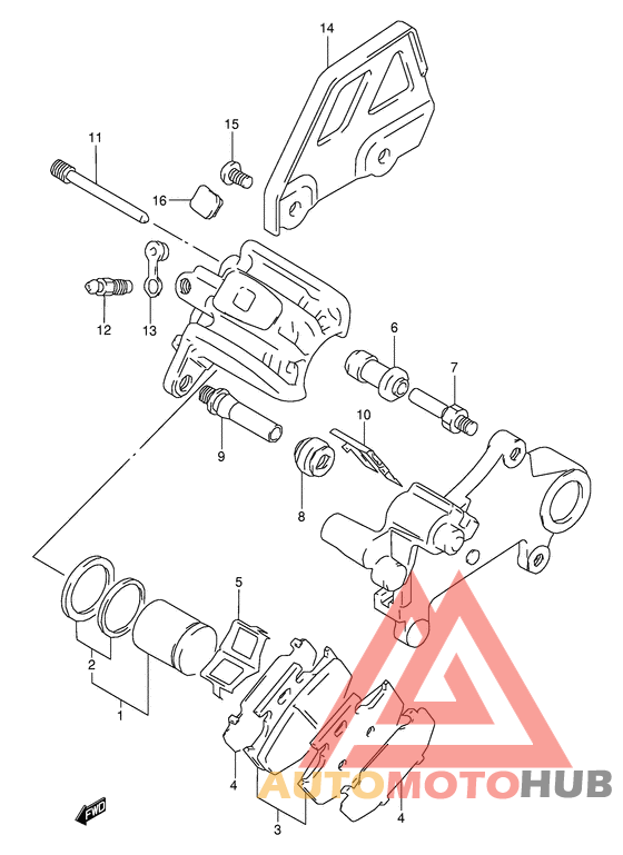 Задний суппорт
