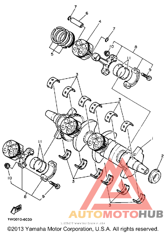 Crankshaft-piston