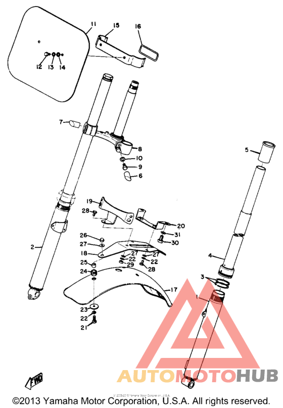 Front fork & front fender