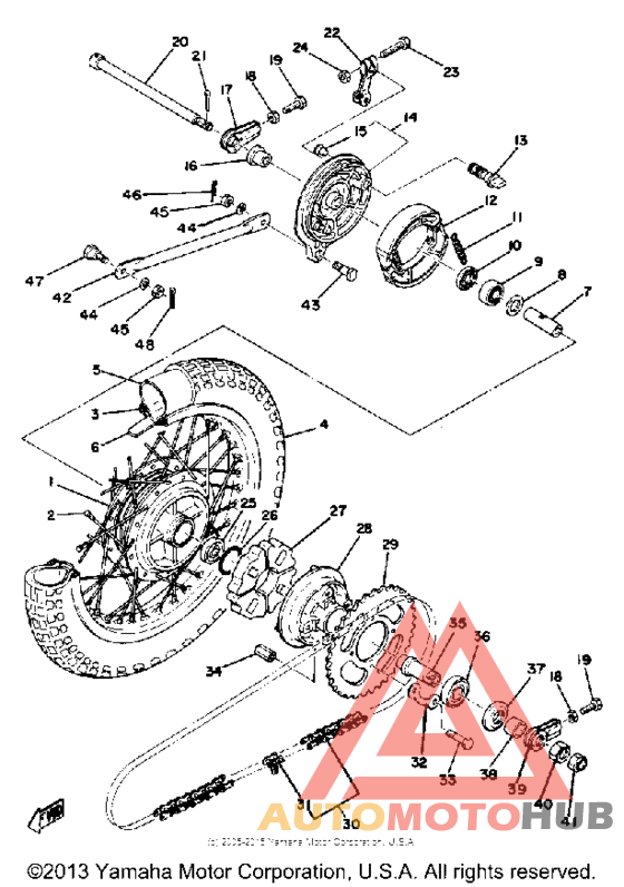 Переднее колесо