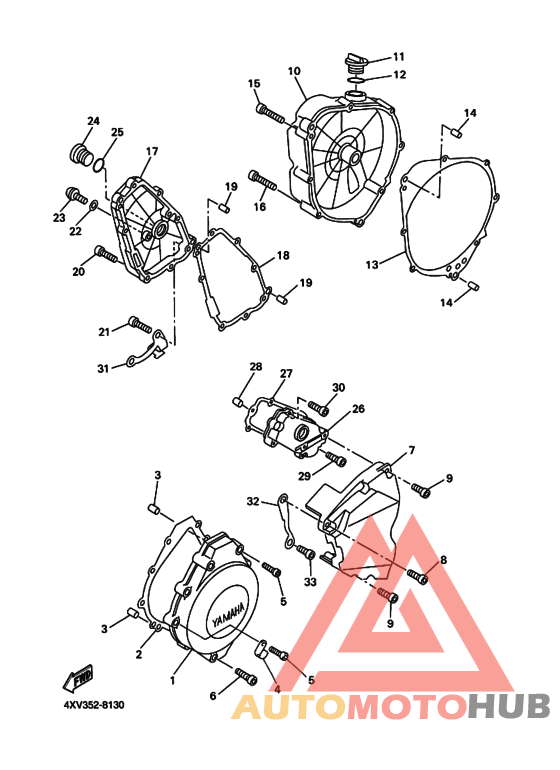 Crankcase cover ass`y  (v