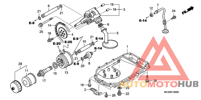 Oil pump/oil pan