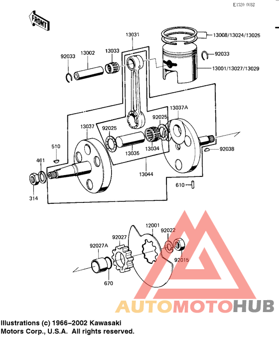 Crankshaft/piston/rotary valve