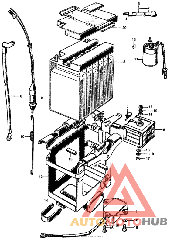 Battery + magnetic switch