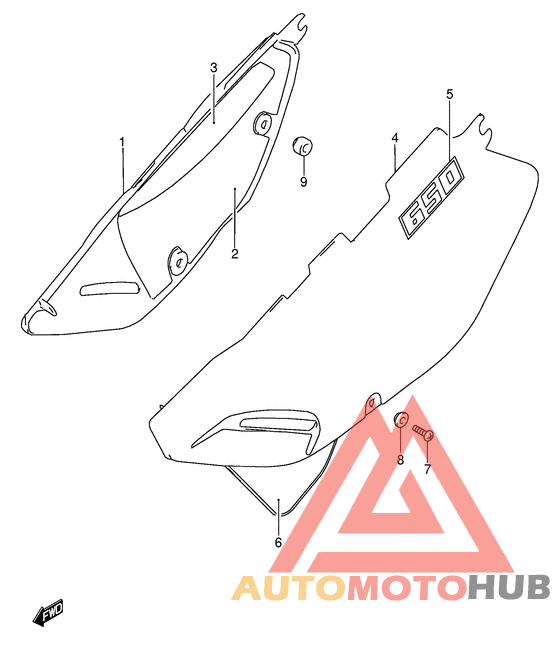 Обтекатель задний