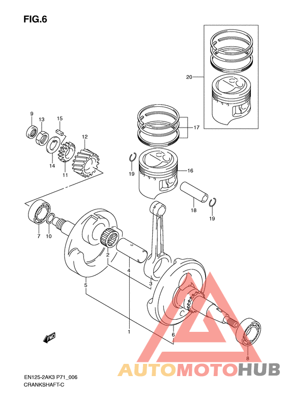 Вал коленчатый