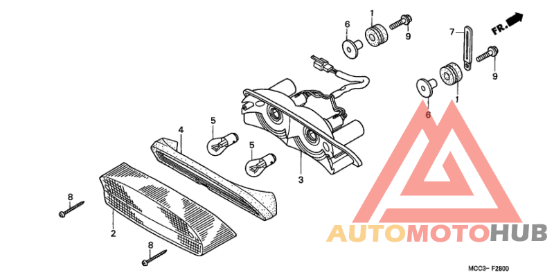 Taillight unit ass`y