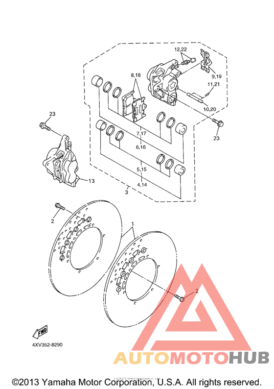 Передний суппорт