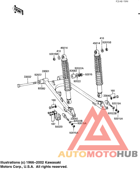 Swing arm/shock absorbers