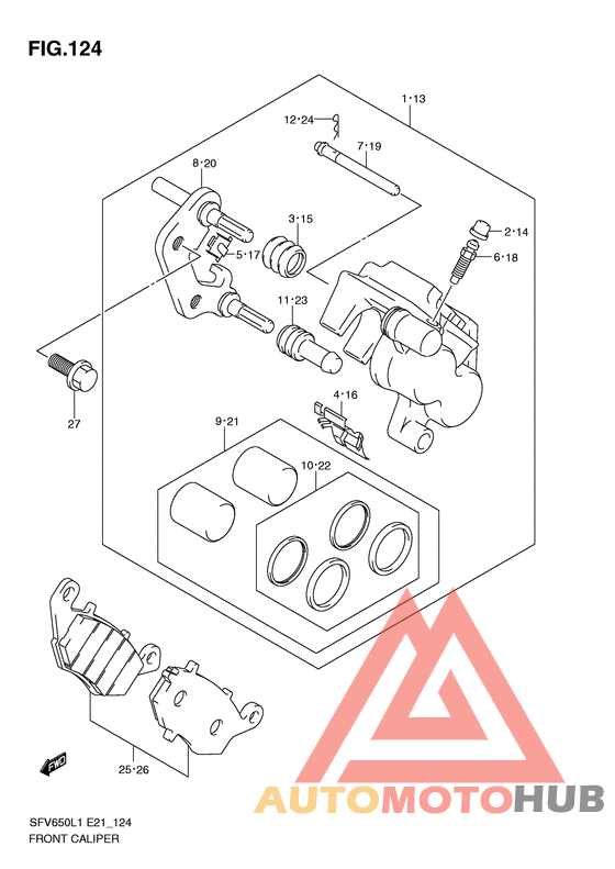 Передний суппорт