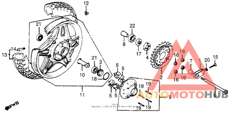 Переднее колесо