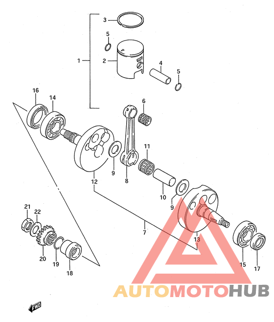 Вал коленчатый
