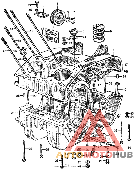 Upper & lower crankcase