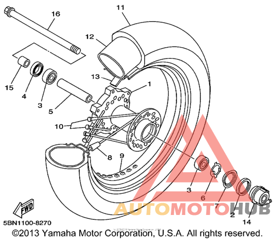 Переднее колесо