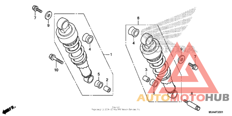 Rear shock absorber (2)