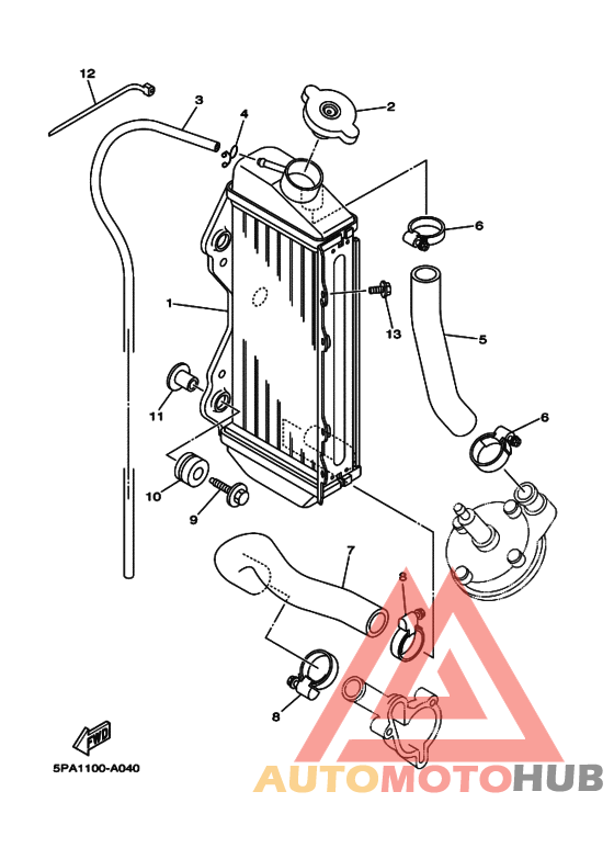 Радиатор и шланг