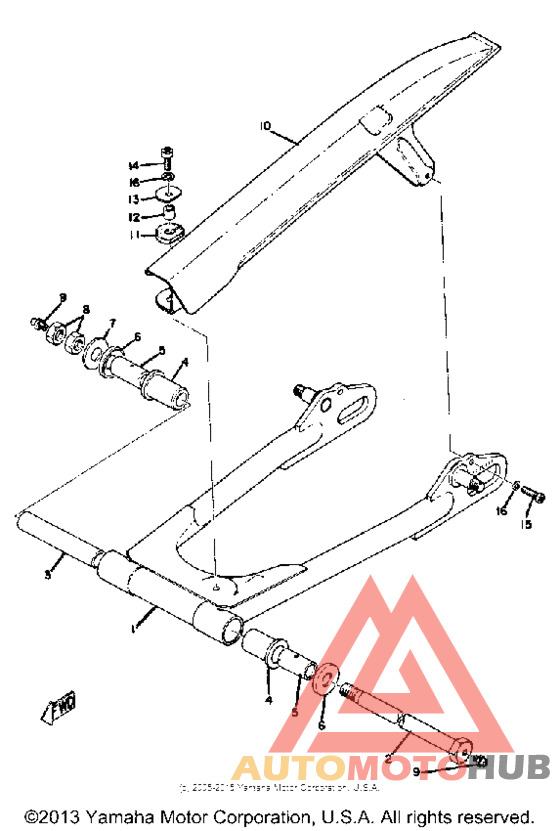 Swing arm - chain case