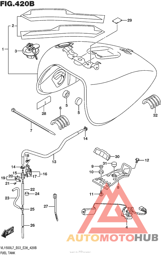 Fuel Tank (Vl1500Bl7 E28)