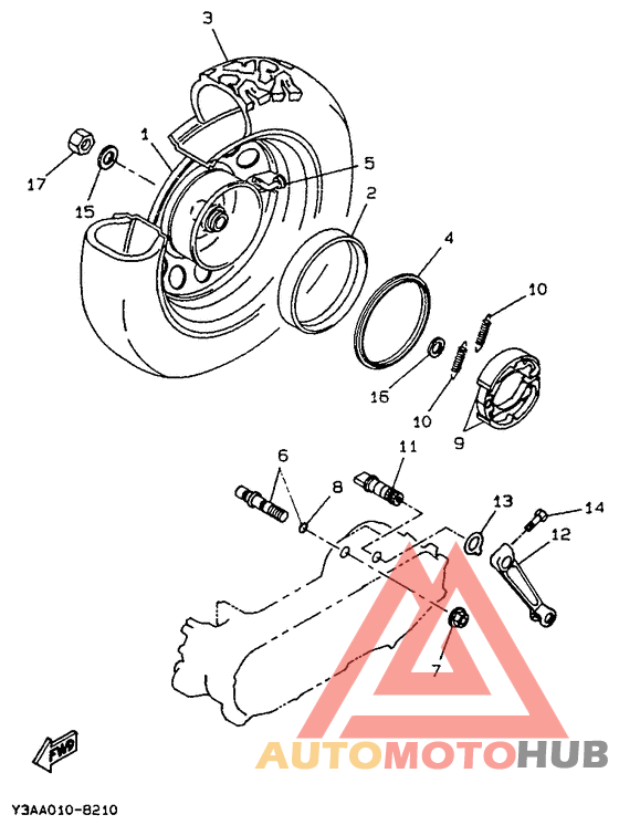 Переднее колесо