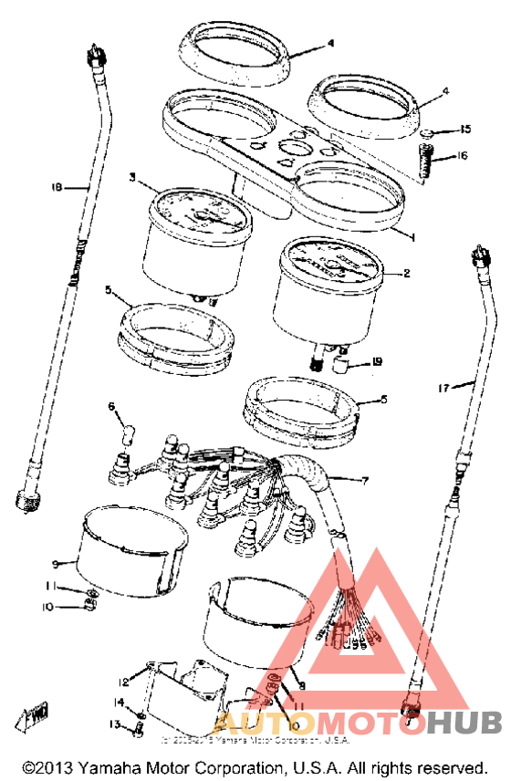 Speedometer tachometer