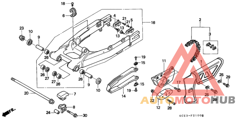 Swingarm/chain case