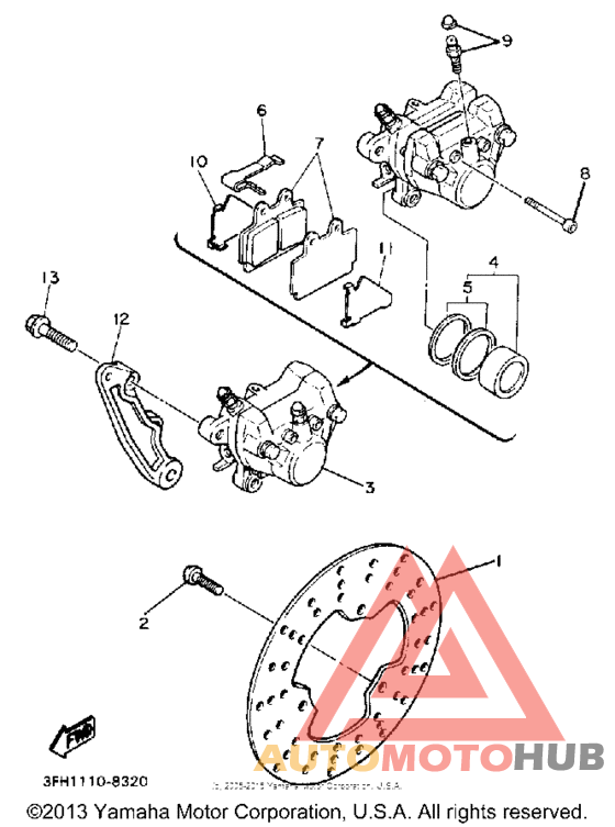 Задний суппорт