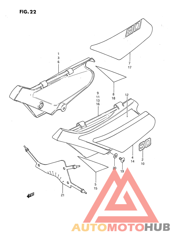 Обтекатель задний