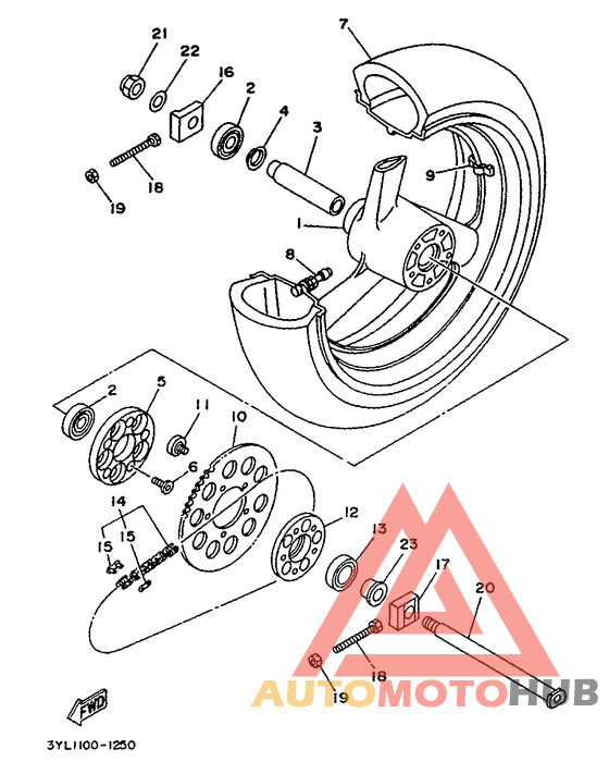 Переднее колесо
