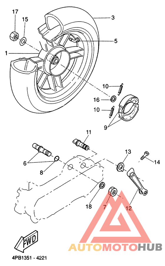 Переднее колесо