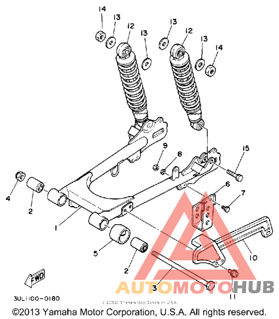 Swing arm-suspension
