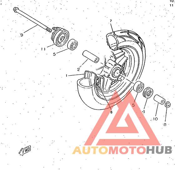 Переднее колесо