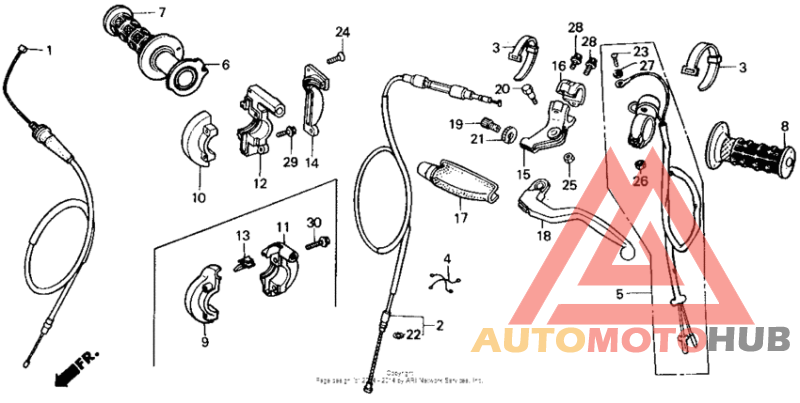 Handle switch + cables