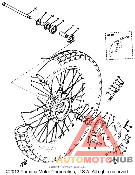 Переднее колесо