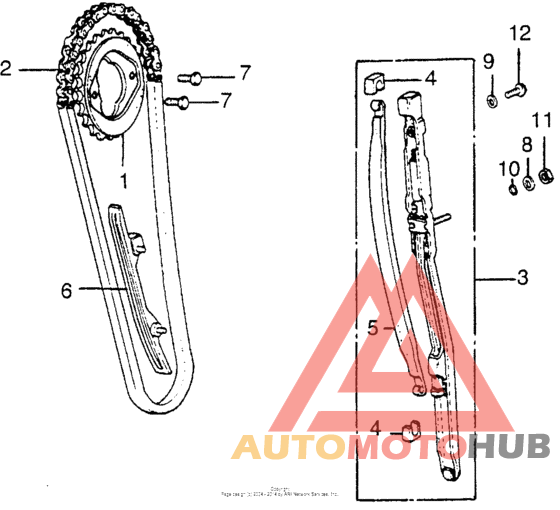 Cam chain + tensioner