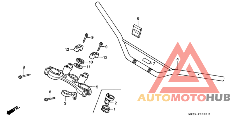 Handle pipe/top bridge